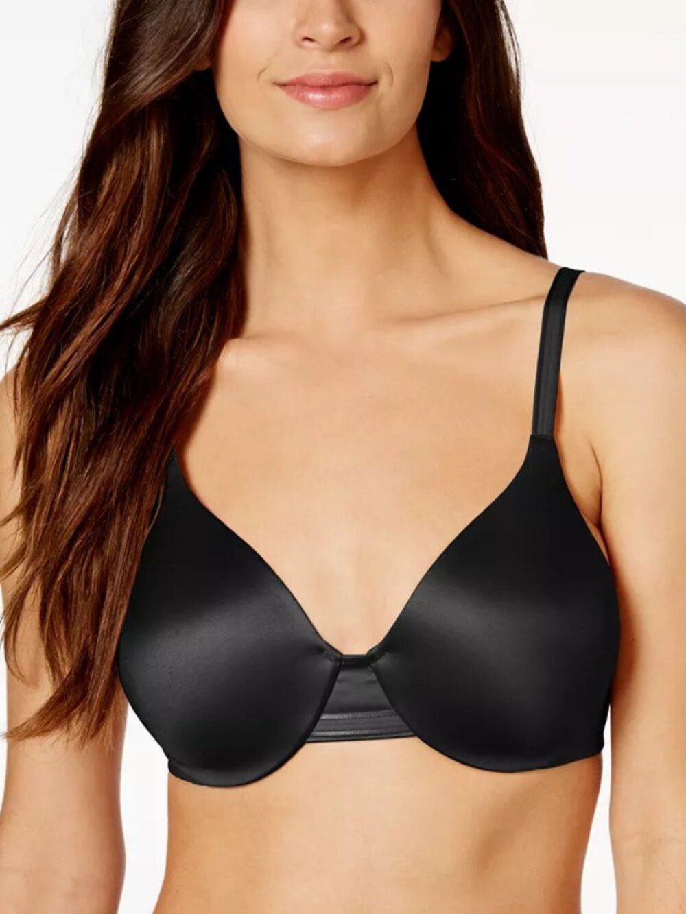 Bali Women's One Smooth U Concealing and Shaping Underwire Bra Black 34C